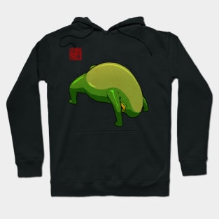 Yoga Frog Wheel Pose Hoodie